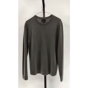 Classic Men's Crewneck Sweater - Olive Green